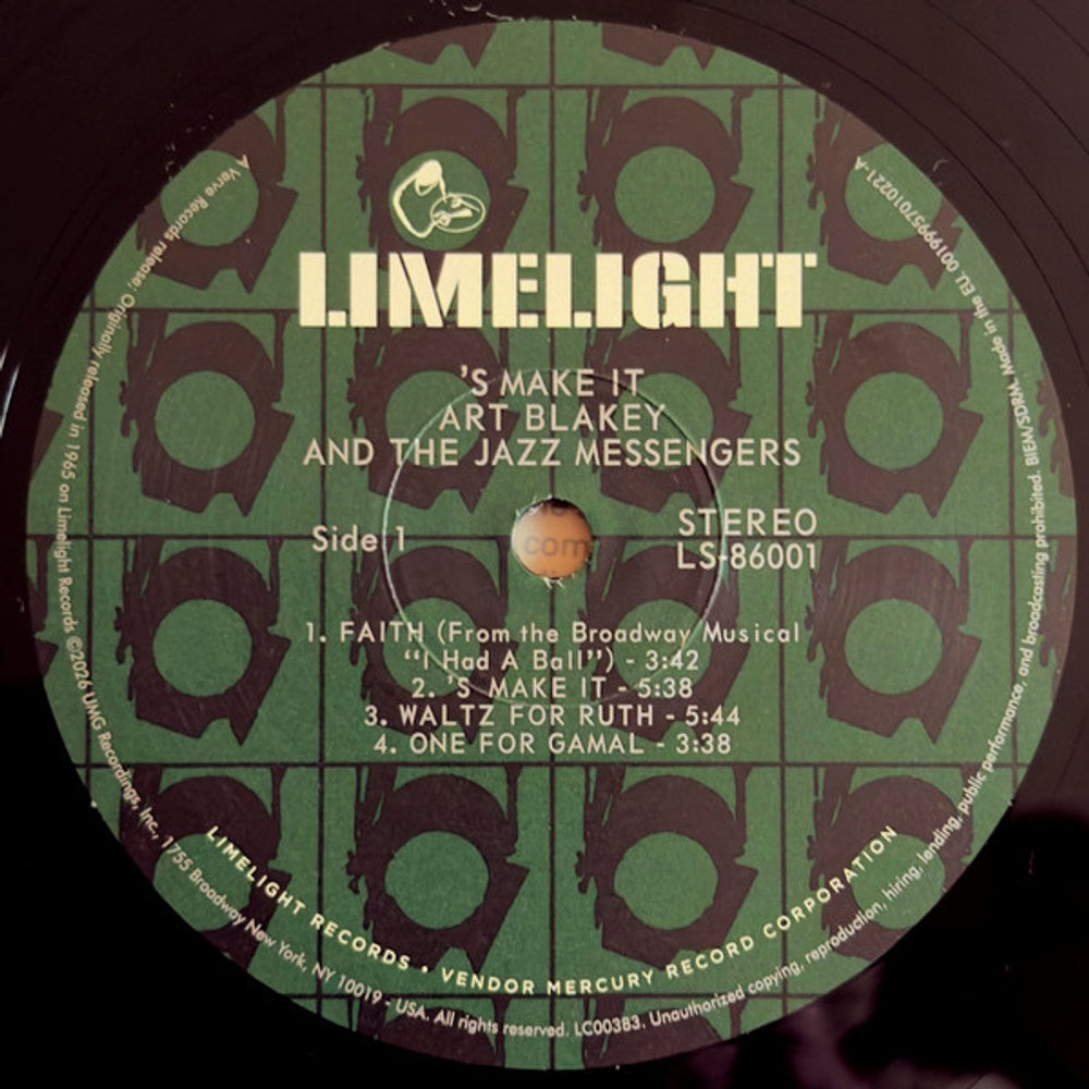 Art Blakey & Jazz Messengers – 's Make It (LP Vinyl) Vinyl Record