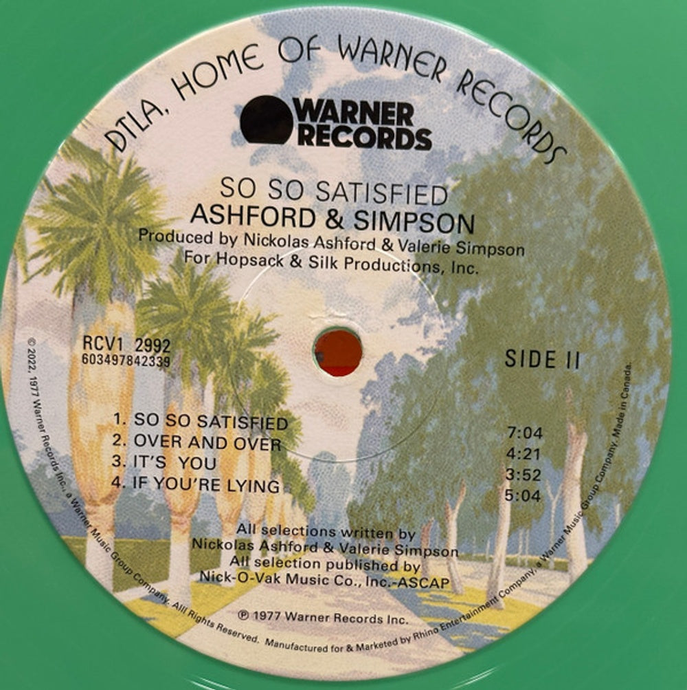Ashford & Simpson – So So Satisfied (LP Vinyl) Vinyl Record