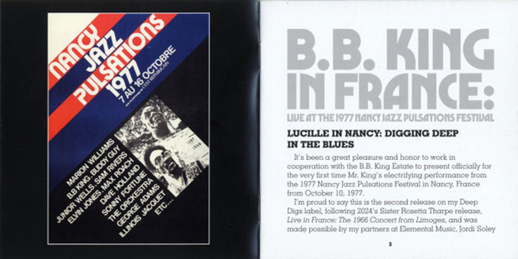 B.B. King – In France: Live At The 1977 Nancy Jazz Pulsations Music CD