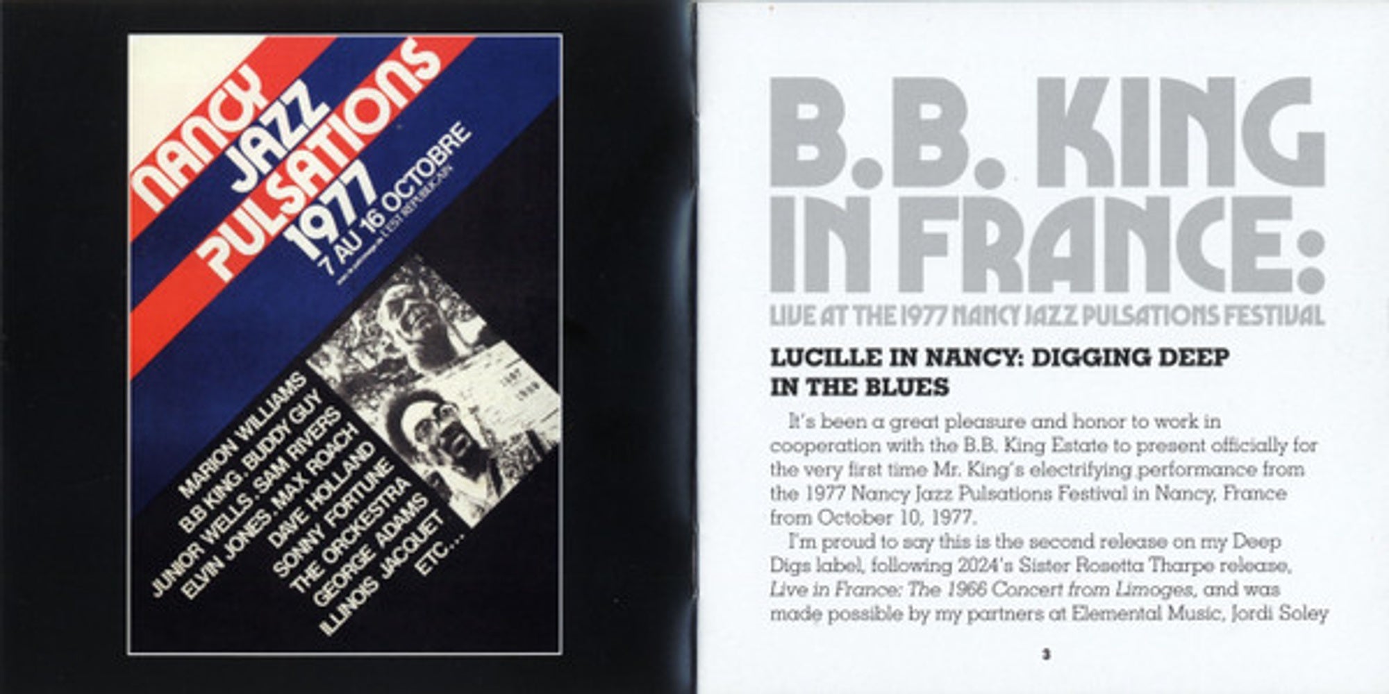 B.B. King – In France: Live At The 1977 Nancy Jazz Pulsations Music CD