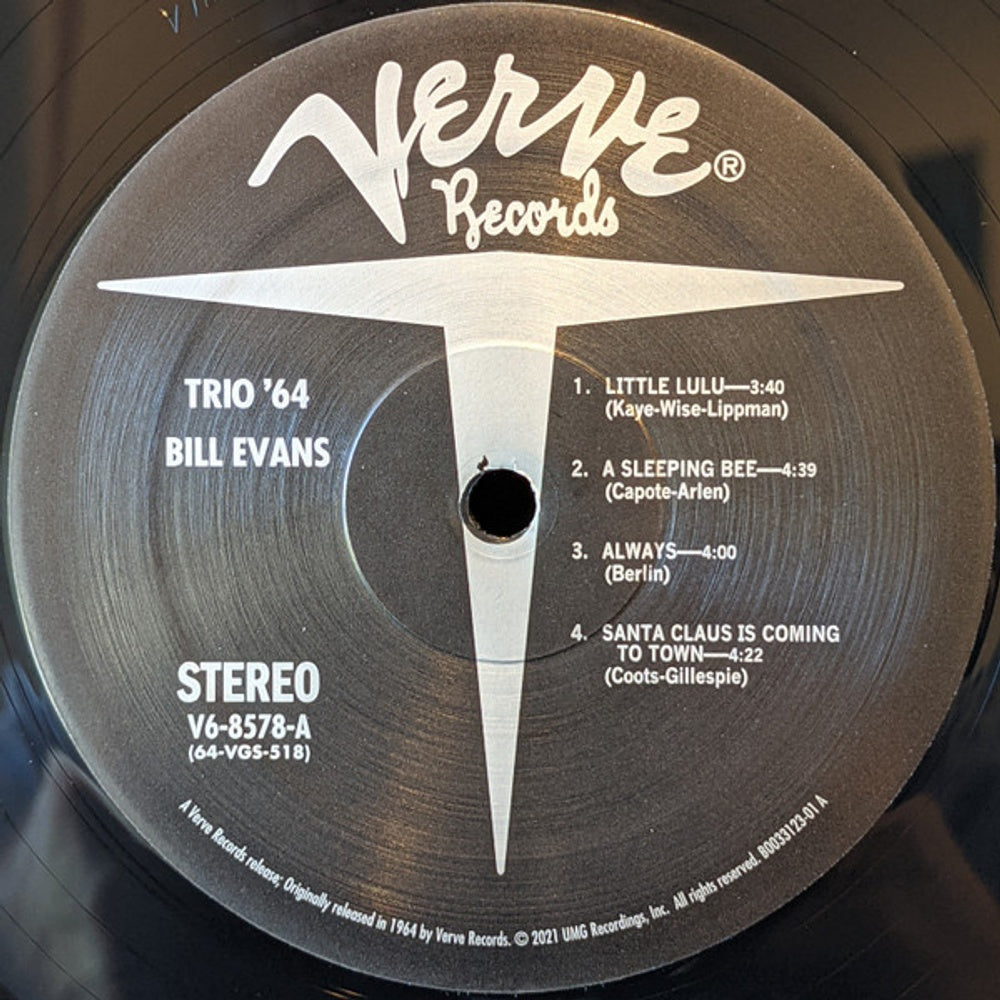 Bill Evans – Bill Evans: Trio 64 (LP Vinyl) Vinyl Record