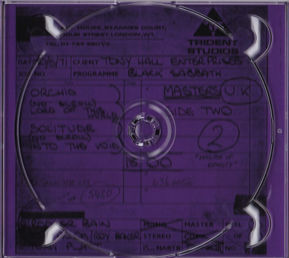 Black Sabbath – Master Of Reality Music CD