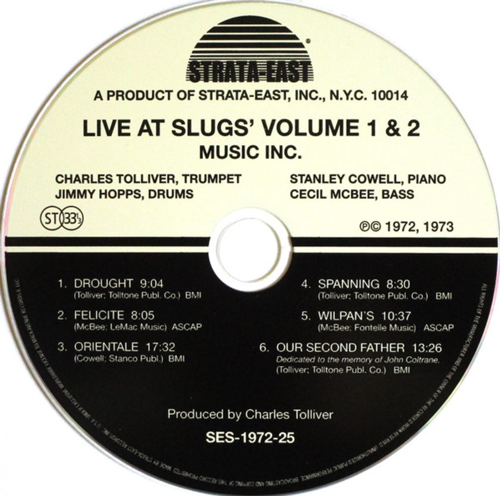 Charles Tolliver – Live At Slugs' Volume I & II Music CD