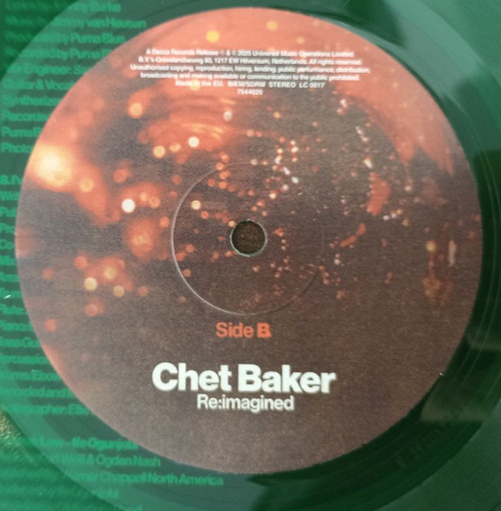 Chet Baker - Re:Imagined (Green LP Vinyl) Vinyl Record