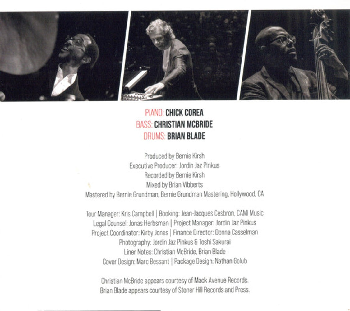 Chick Corea, Brian Blade, and Christian McBride – Trilogy 3 Music CD