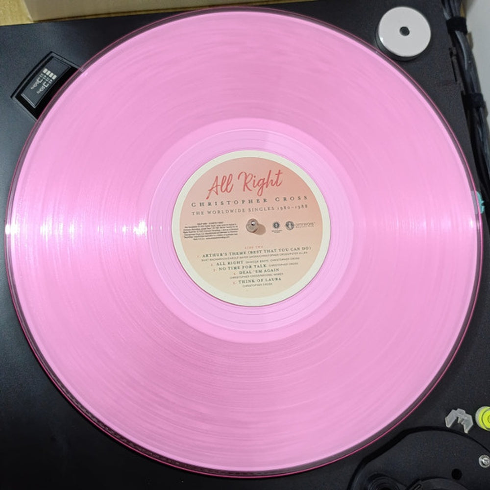 Christopher Cross – All Right: The Worldwide Singles, 1980-1988 (2-LP Pink & Green Vinyl) Vinyl Record