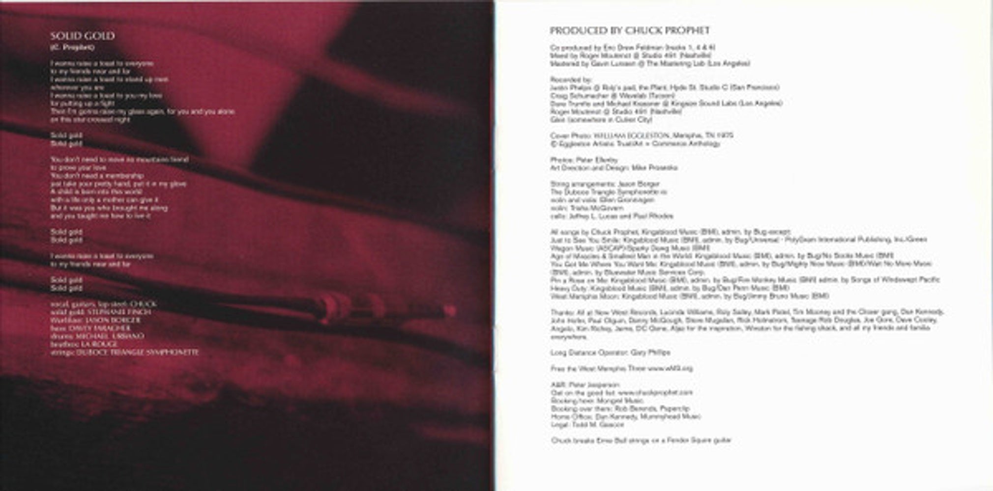 Chuck Prophet – Age Of Miracles Music CD