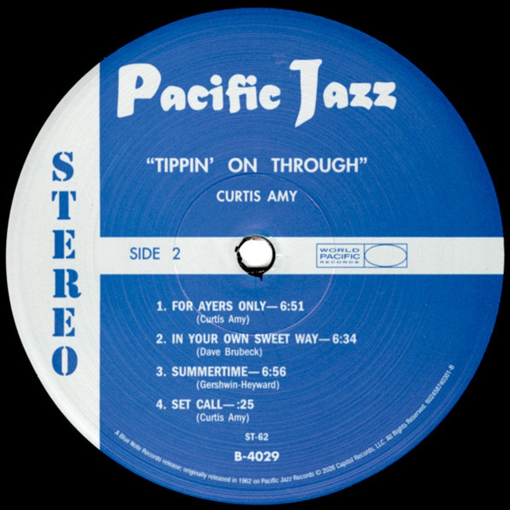 Curtis Amy – Tippin' On Through (LP Vinyl) Vinyl Record