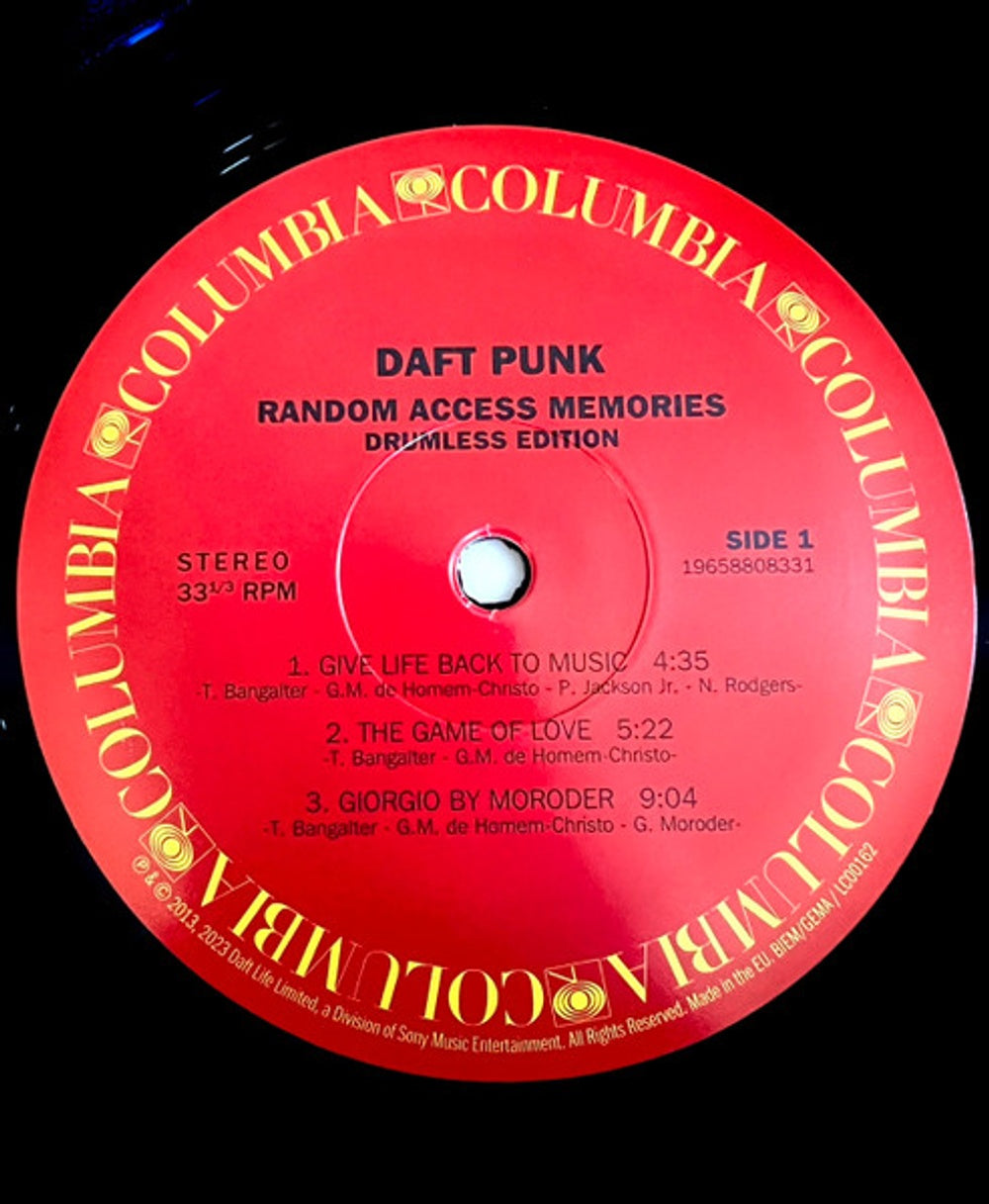 Daft Punk – Random Access Memories: Drumless Edition (2-LP Vinyl) Vinyl Record