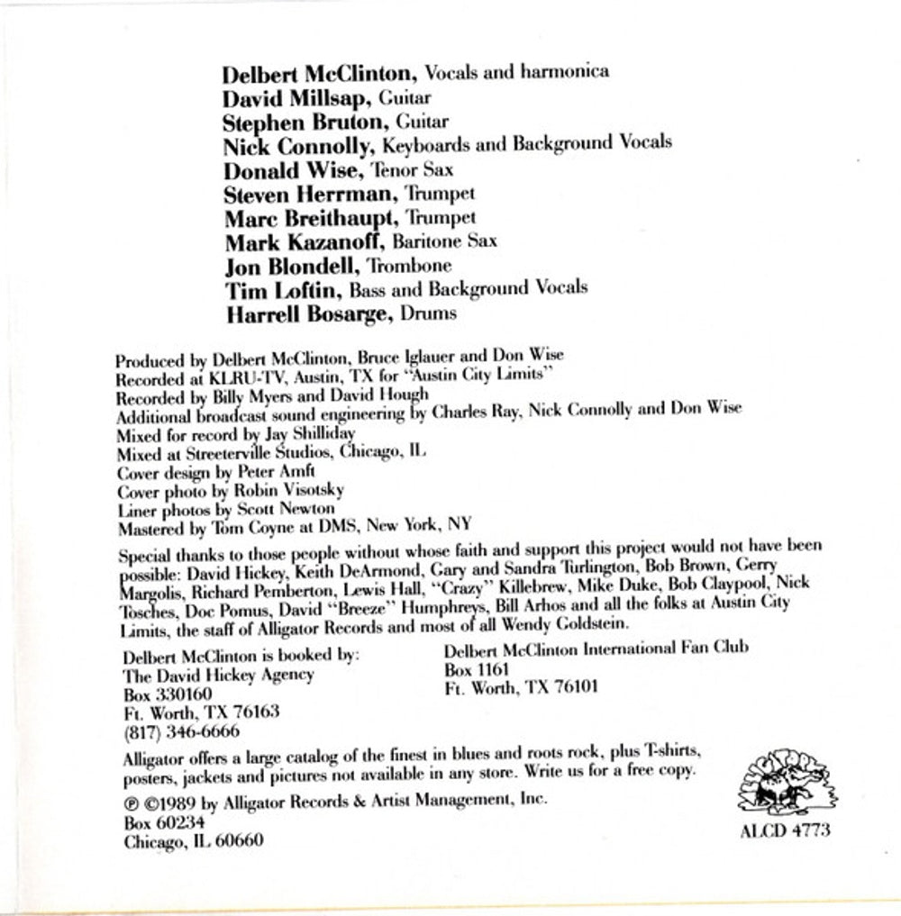 Delbert McClinton – Live from Austin Music CD