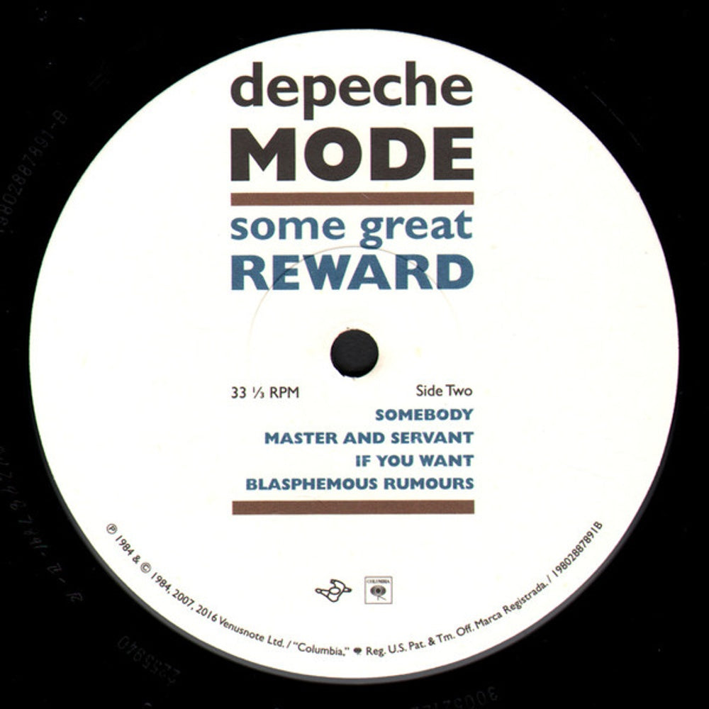 Depeche Mode – Some Great Reward (LP Vinyl) Vinyl Record