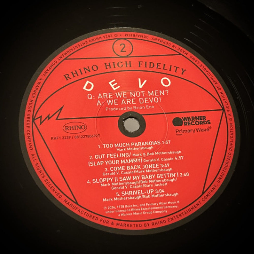 Devo – Q: Are We Not Men? (LP Vinyl) Vinyl Record