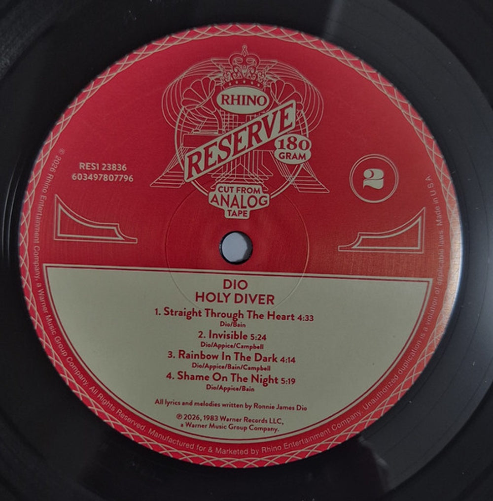 Dio – Holy Diver (LP Vinyl) Vinyl Record