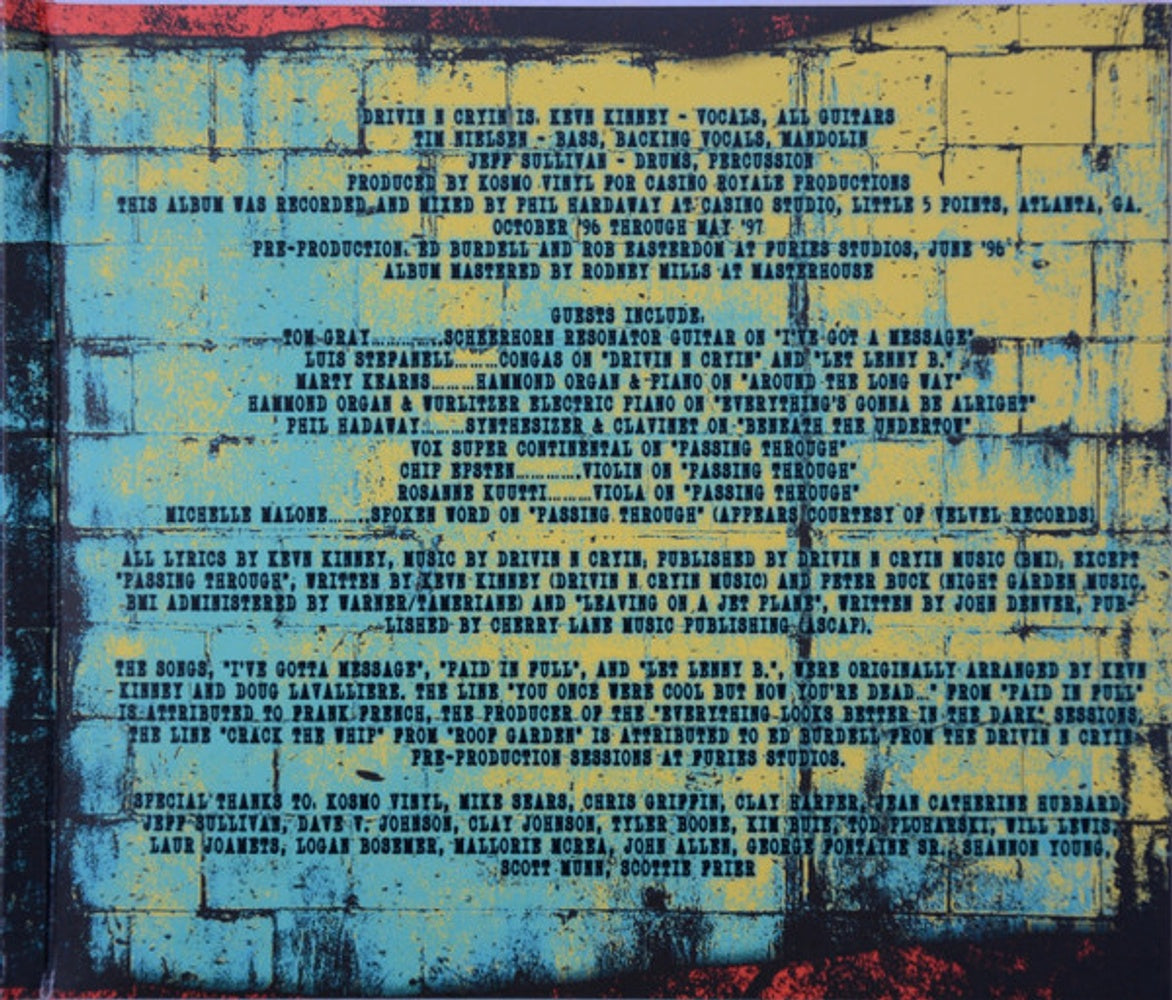 Drivin N Cryin – Too Late To Turn Back Now Music CD