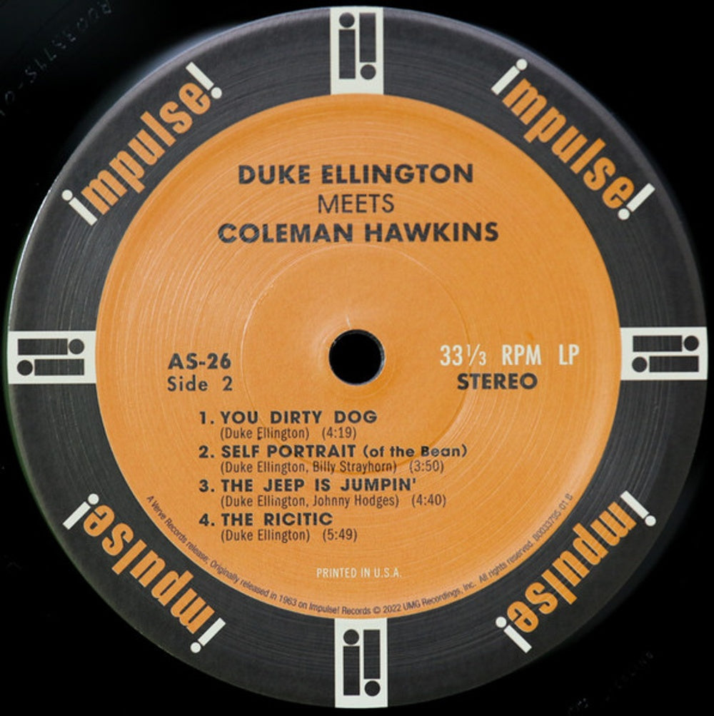 Duke Ellington - Meets Coleman Hawkins (LP Vinyl) Vinyl Record