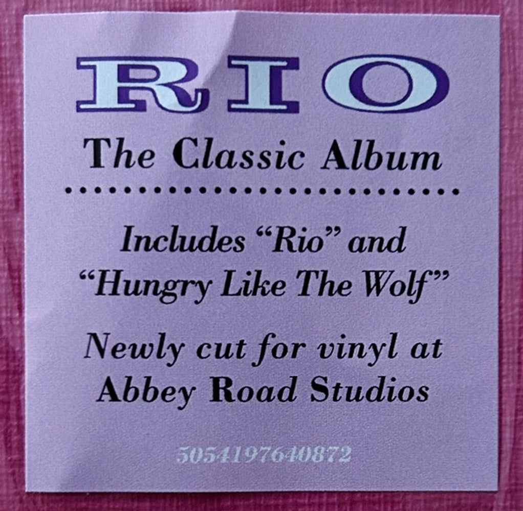 Duran Duran – Rio (LP Vinyl) Vinyl Record