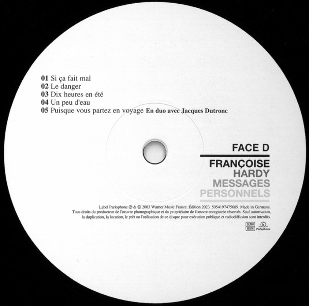 Francoise Hardy – Messages Personnels (2-LP Vinyl) Vinyl Record