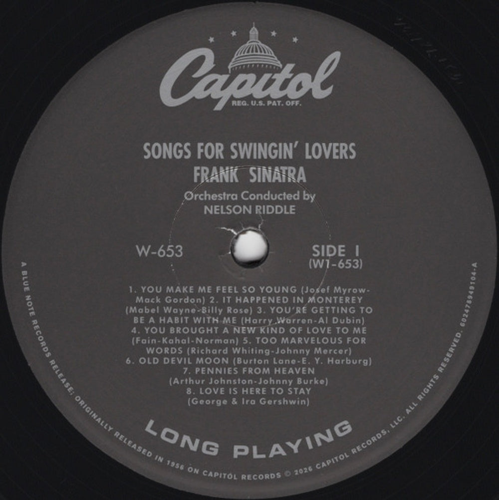 Frank Sinatra – Songs For Swingin' Lovers (LP Vinyl) Vinyl Record