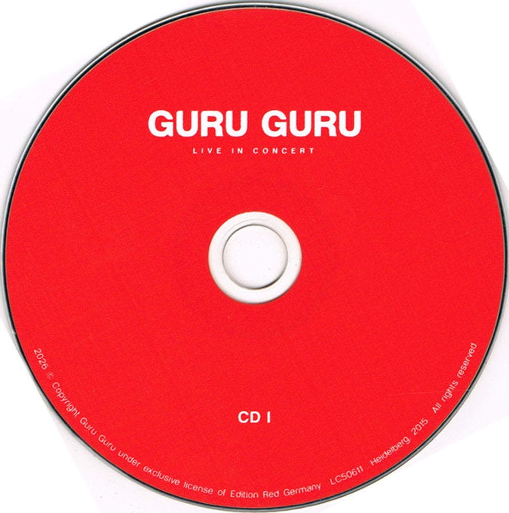 Guru Guru – Live in Concert (2-CD + DVD) Music CD