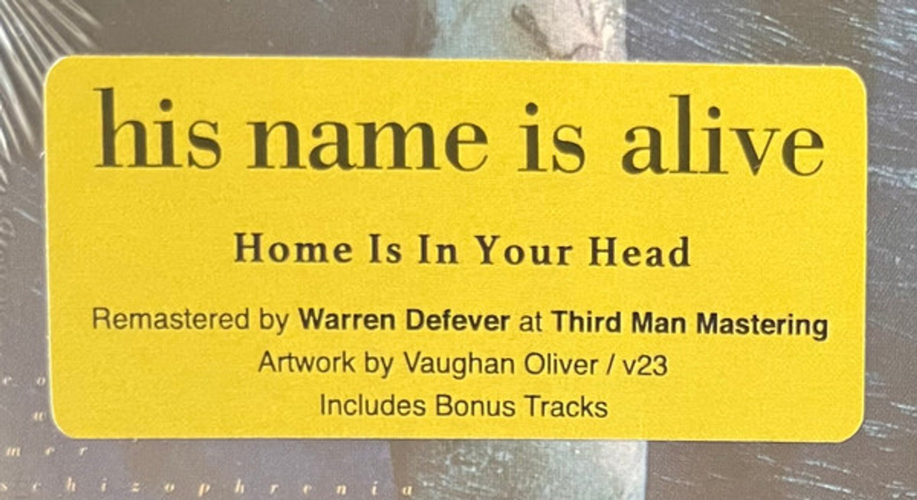 His Name Is Alive – Home Is In Your Head Music CD