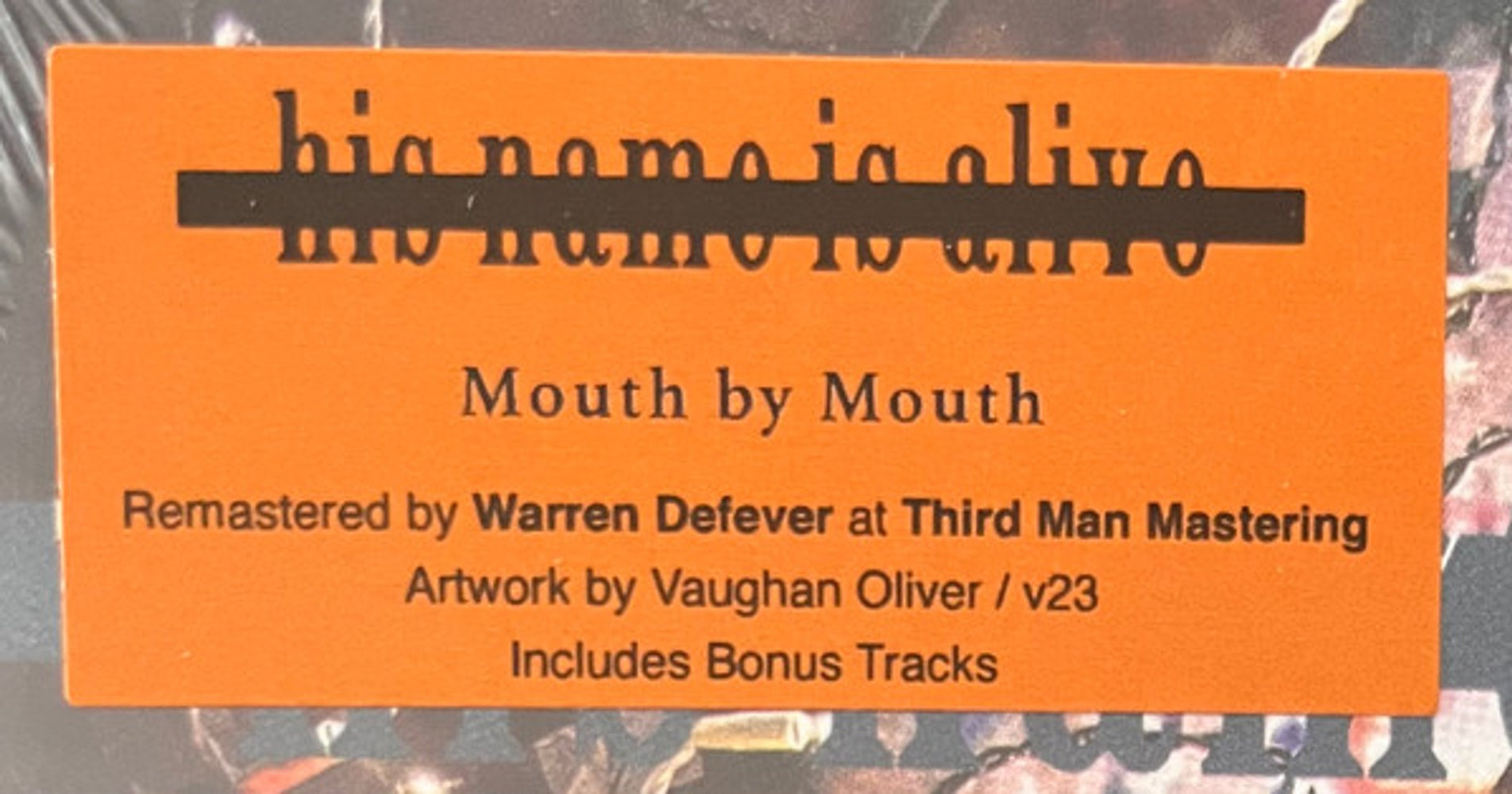 His Name Is Alive – Mouth By Mouth Music CD