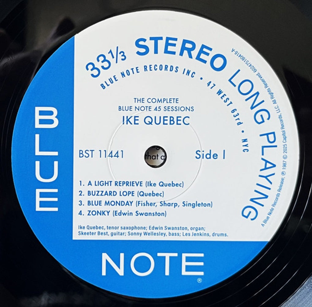 Ike Quebec – Complete 45 Sessions (3-LP Vinyl) Vinyl Record