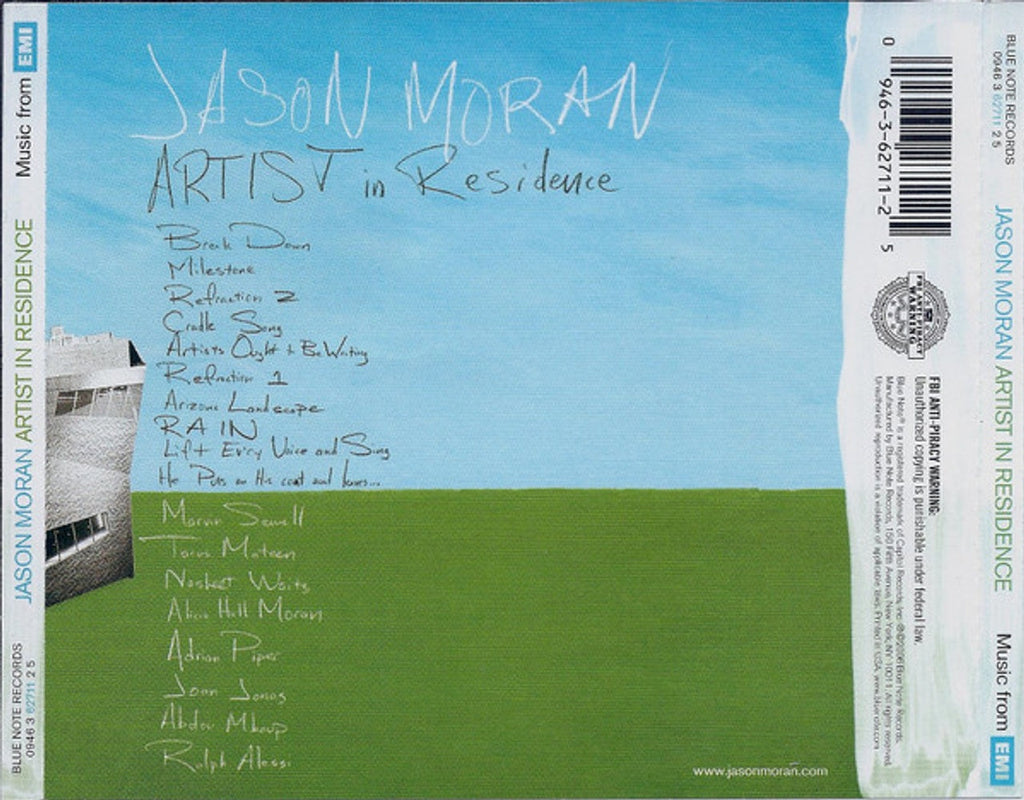 Jason Moran – Artist in Residence Music CD