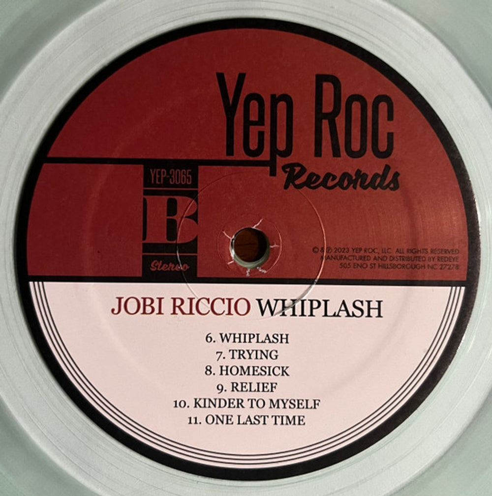 Jobi Riccio – Whiplash (LP Clear Vinyl) Vinyl Record