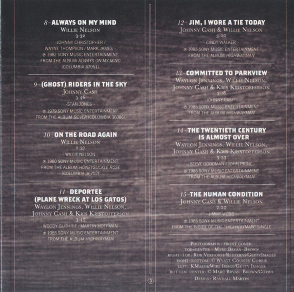 Johnny Cash / Willie Nelson – Every Song Tells a Story Music CD