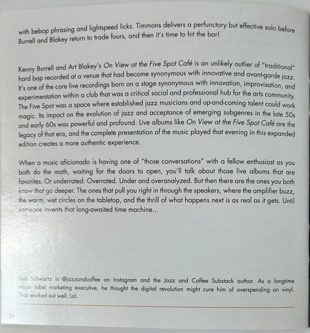 Kenny Burrell / Blakey,Art – On View At The Five Spot Cafe: Complete Masters (2-CD) Music CD