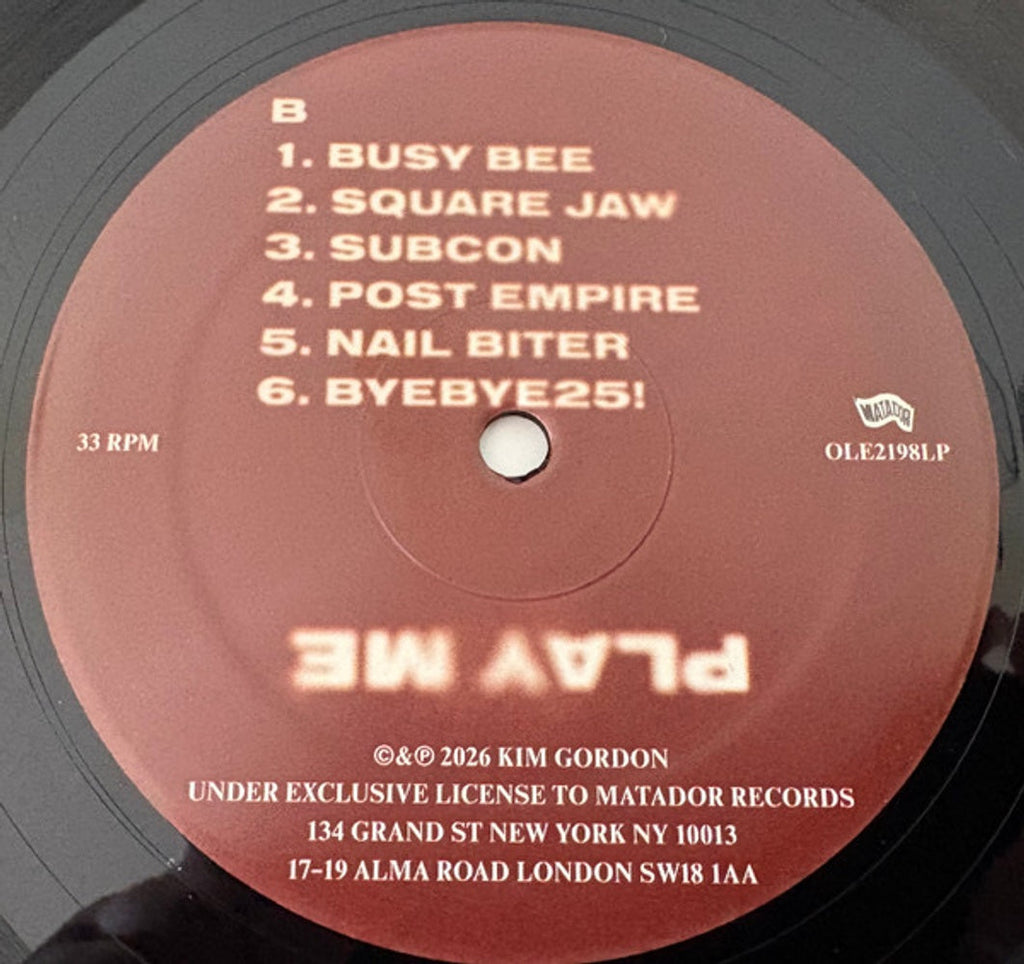 Kim Gordon – Play Me (LP Vinyl) Vinyl Record