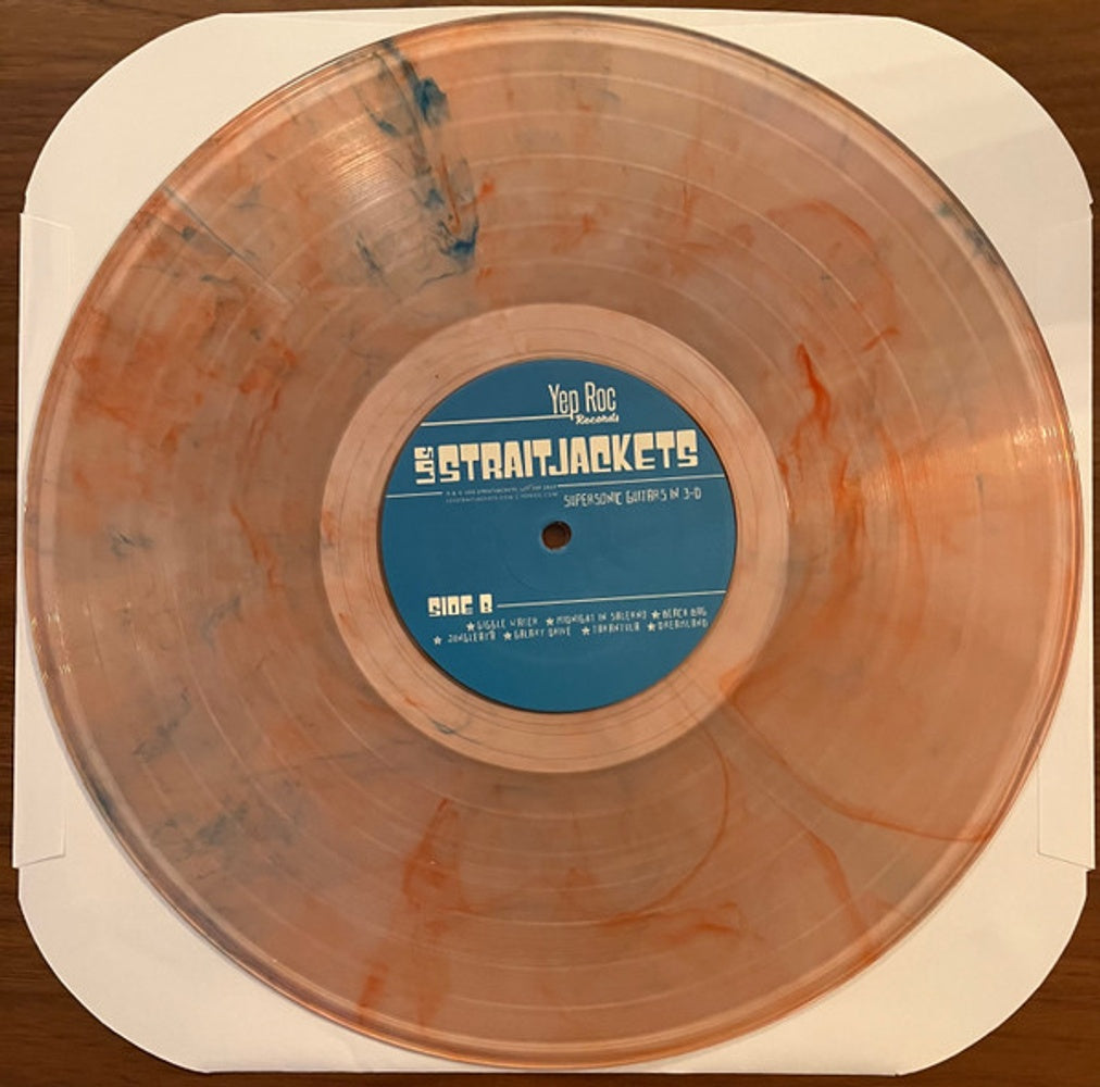 Los Straitjackets – Supersonic Guitars In 3-D (LP Red & Blue Vinyl) Vinyl Record