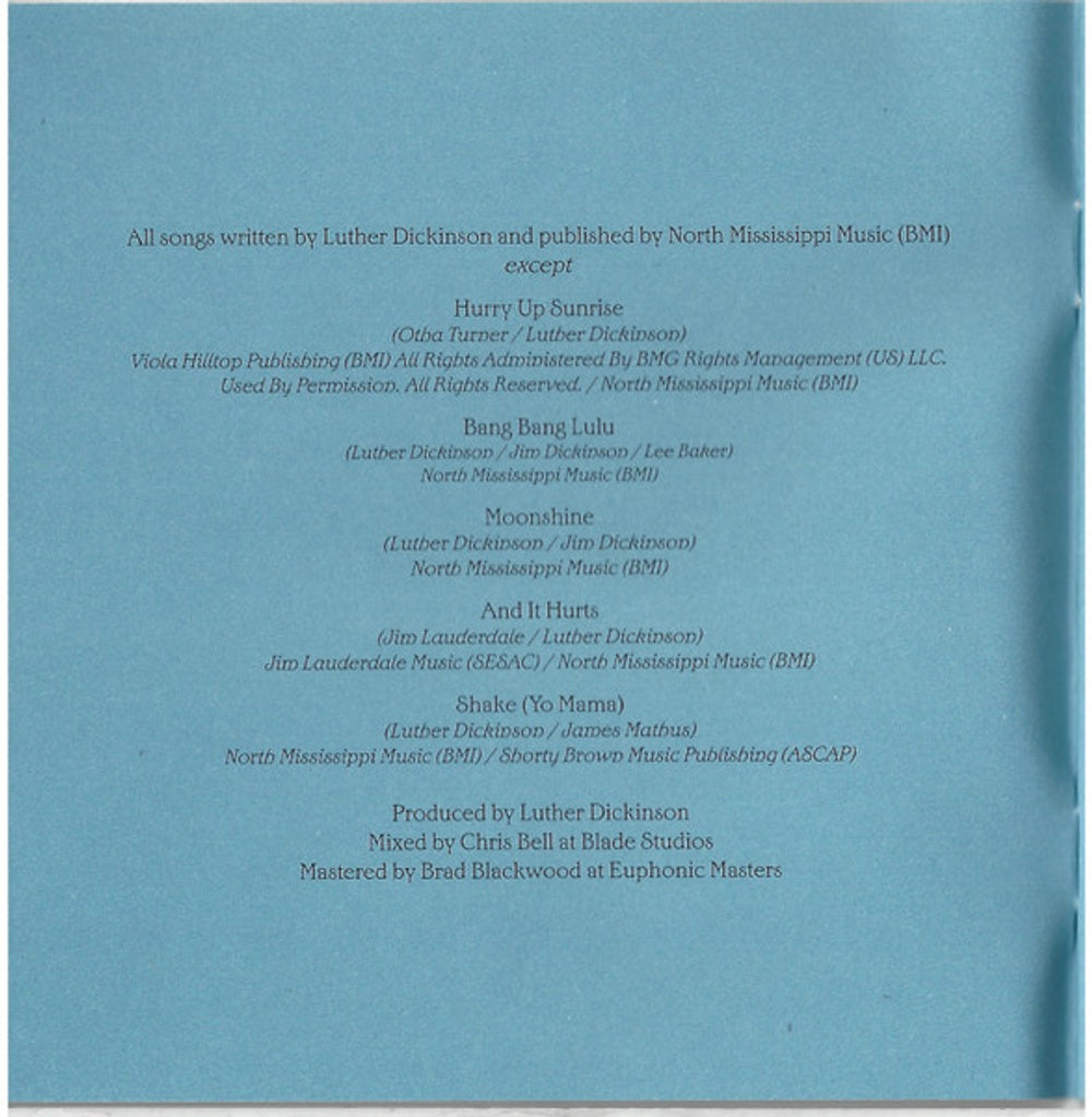 Luther Dickinson – Blues & Ballads (A Folksinger's Songbook) Volumes I & II Music CD