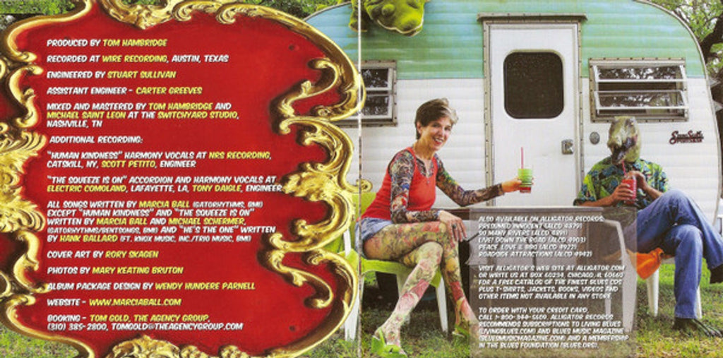 Marcia Ball – The Tattooed Lady & The Alligator Man Music CD