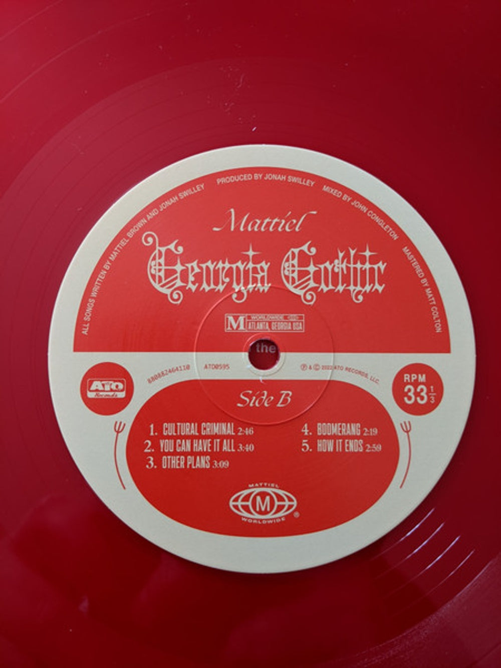 Mattiel – Georgia Gothic (Red Opaque LP Vinyl) Vinyl Record