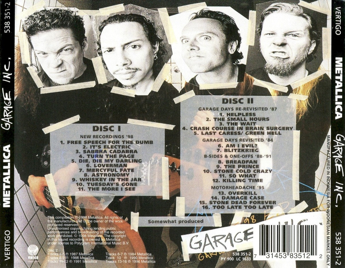 Metallica – Garage Inc. (3-LP Vinyl) Vinyl Record