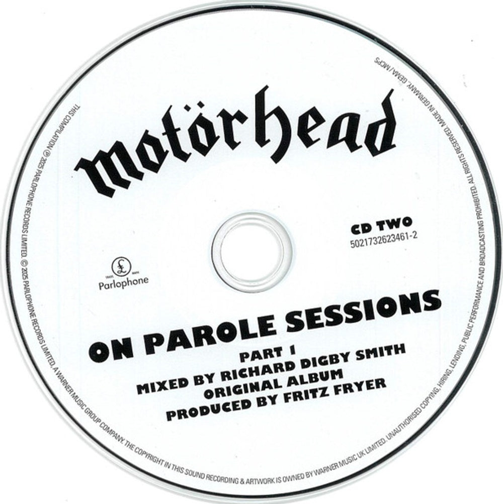 Motörhead – On Parole Sessions (3-CD & Blu-ray) Music CD