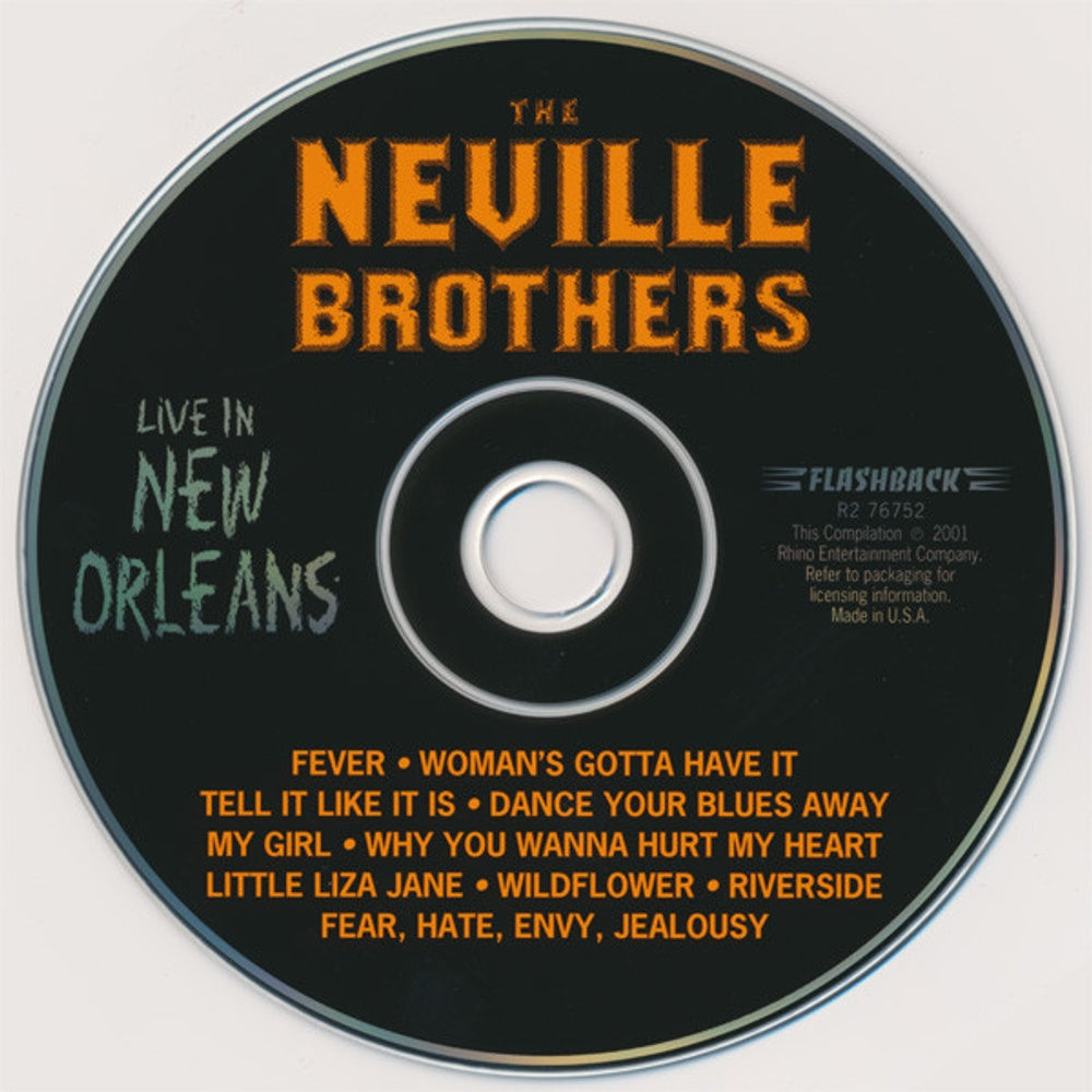 Neville Brothers – Live in New Orleans Music CD
