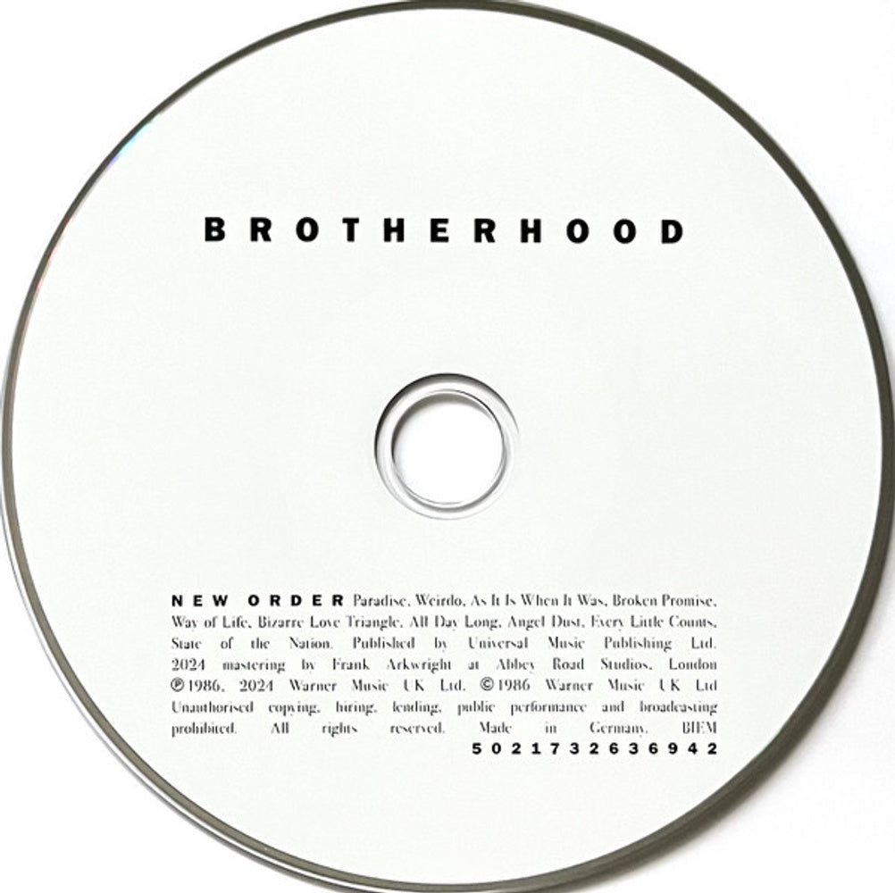 New Order – Brotherhood (2-CD) Music CD