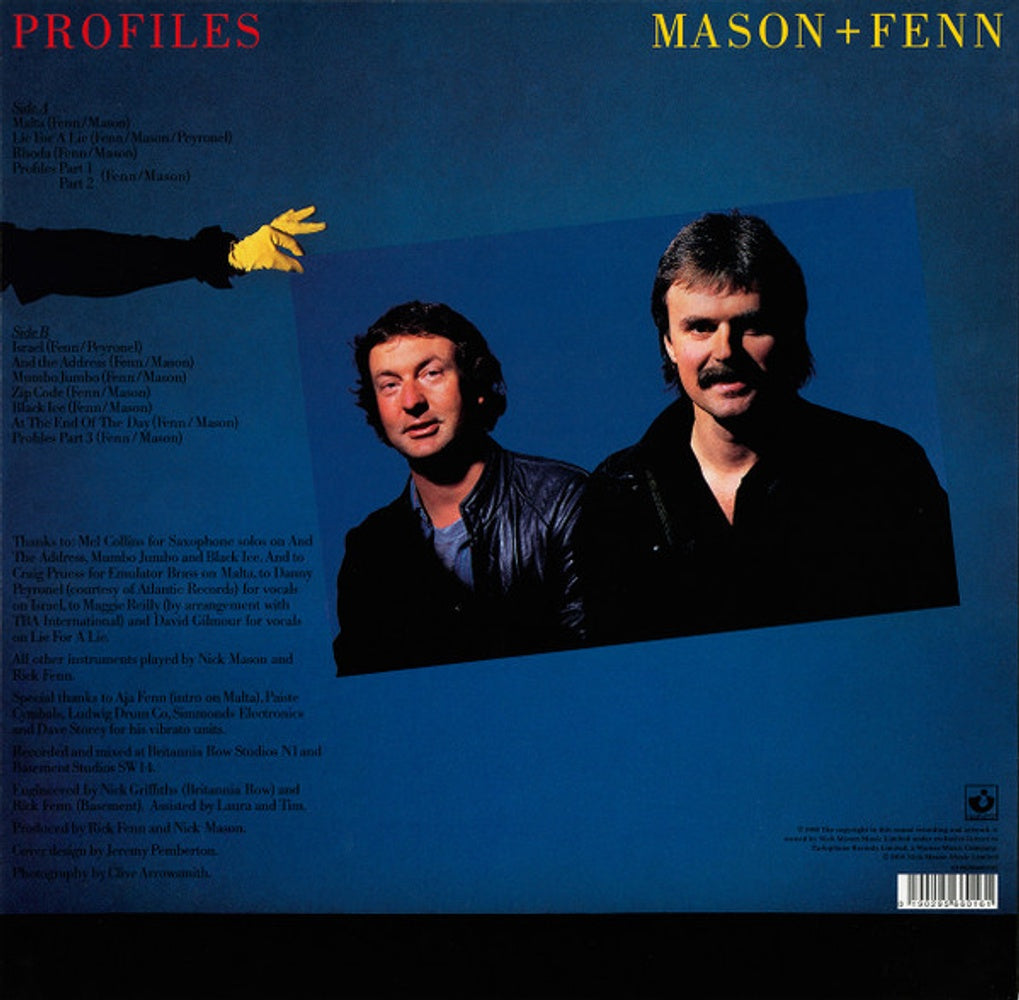 Nick Mason  & Rick Fenn – Profiles (LP Vinyl) Vinyl Record