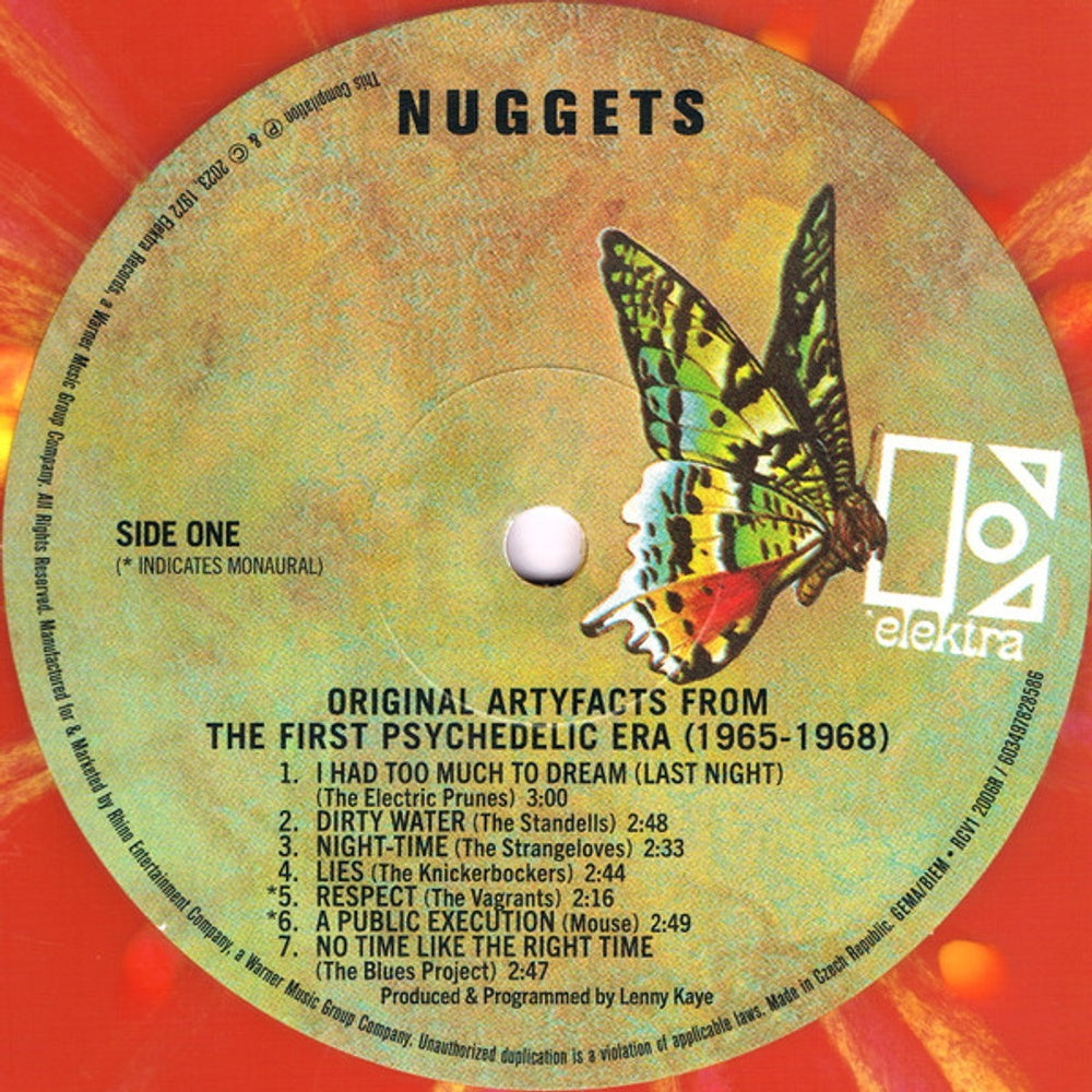 Nuggets – Original Artyfacts From The First Psychedelic Era (Orange Psychedelic 2-LP Vinyl) Vinyl Record