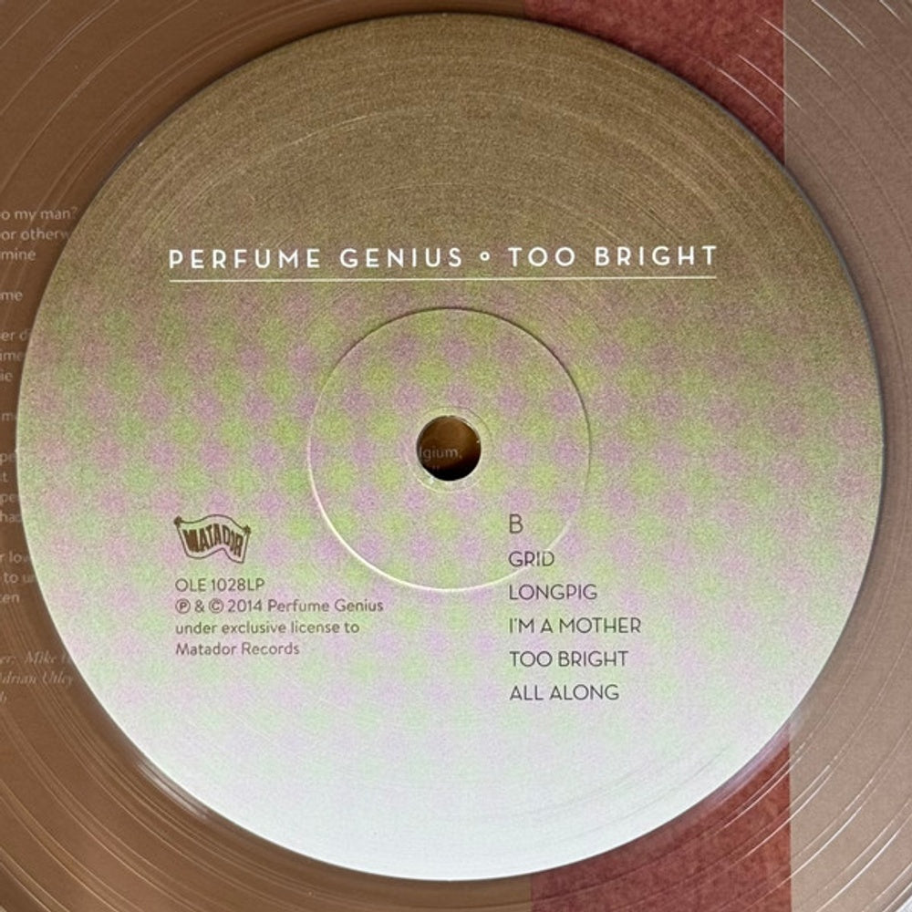 Perfume Genius – Too Bright (LP Clear Vinyl) Vinyl Record