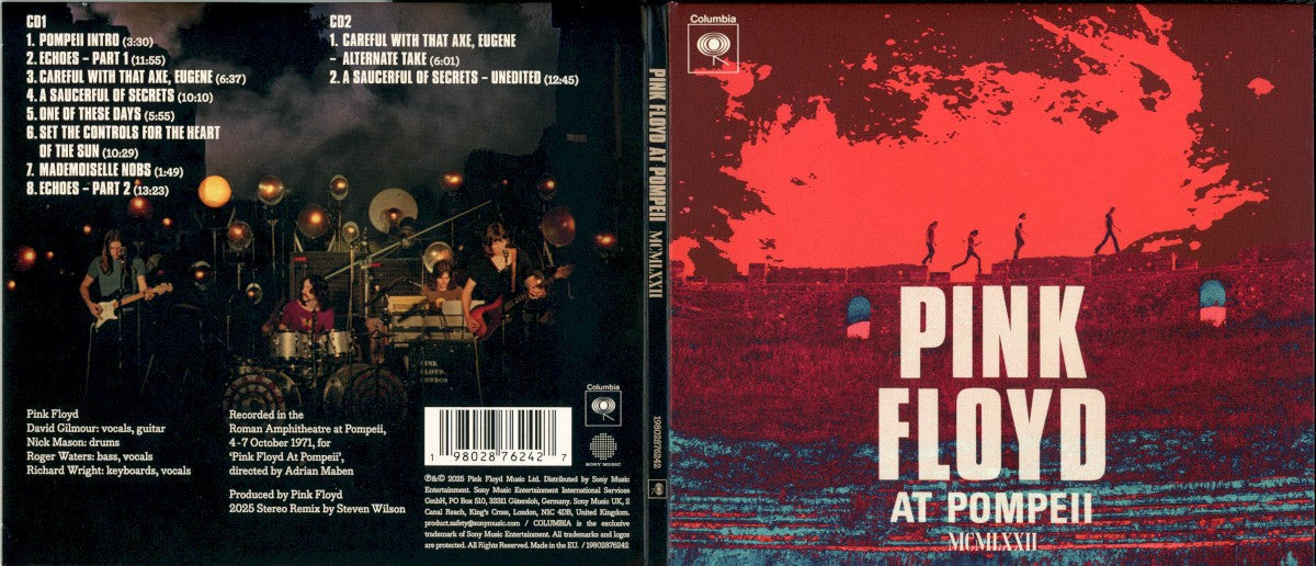 Pink Floyd – Pink Floyd At Pompeii - MCMLXXII Music CD