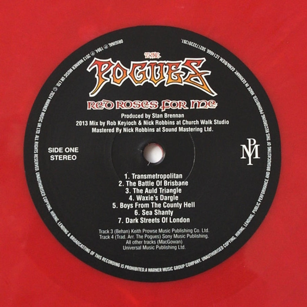 The Pogues – Red Roses For Me (LP Vinyl) Vinyl Record