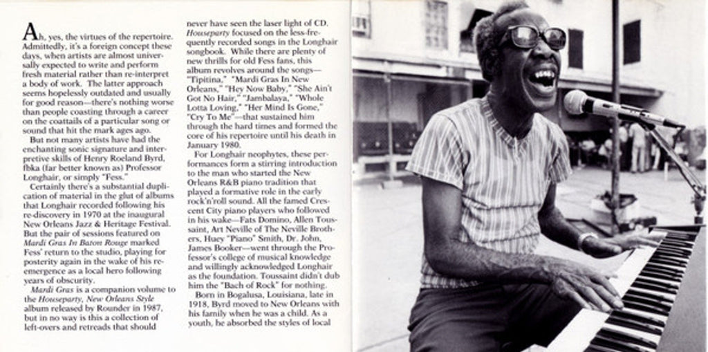 Professor Longhair – Mardi Gras in Baton Rouge Music CD
