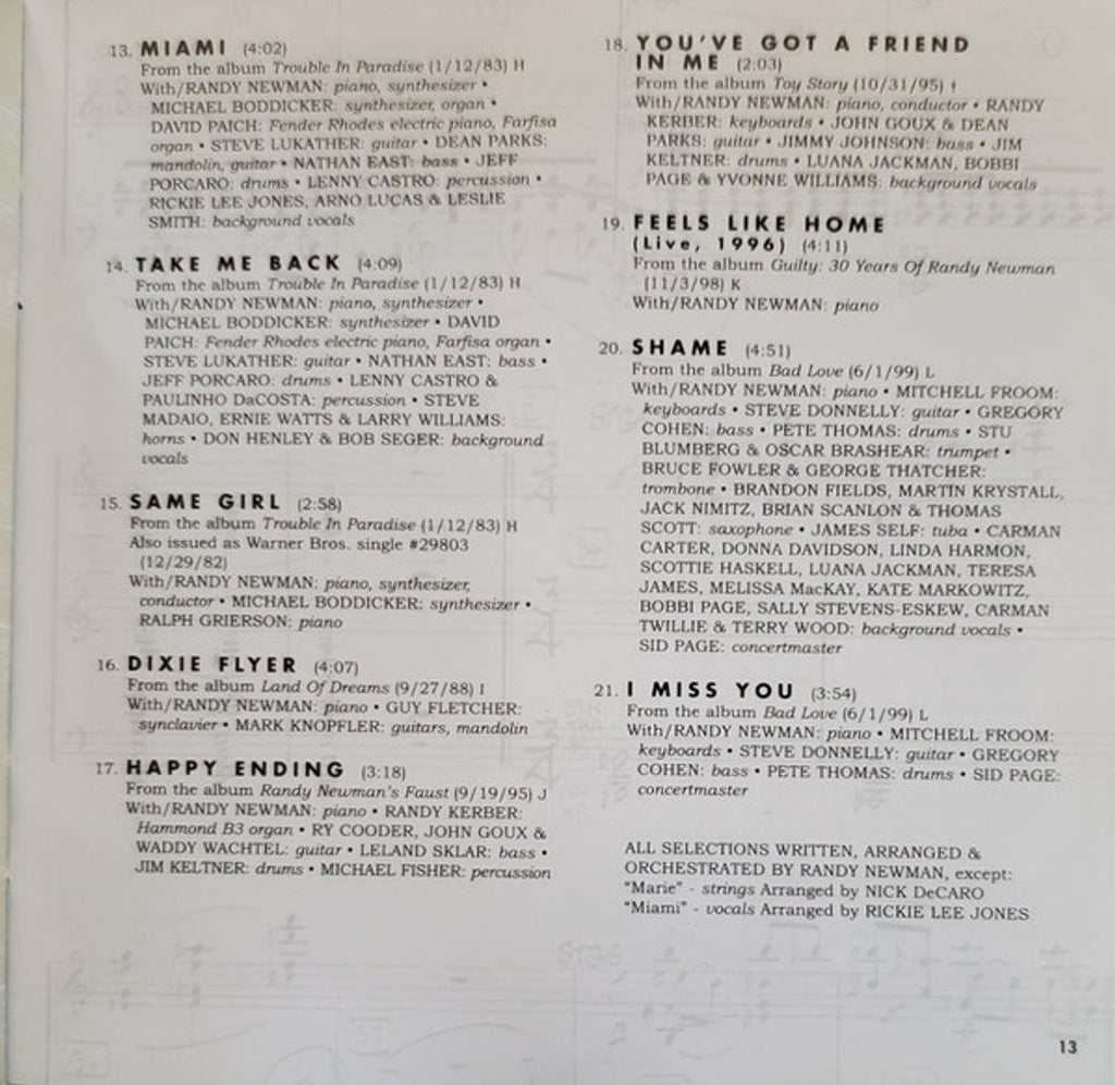 Randy Newman – The Best Of Randy Newman Music CD
