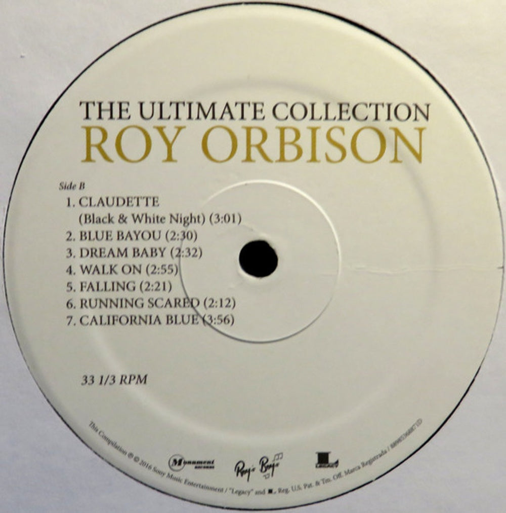 Roy Orbison – The Ultimate Collection (2-LP Vinyl) Vinyl Record