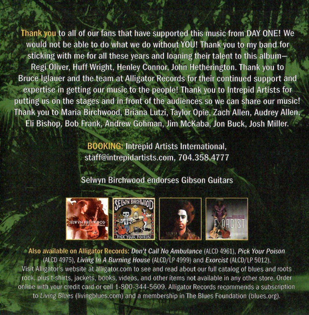 Selwyn Birchwood – Electric Swamp Funkin' Blues Music CD