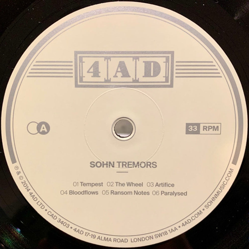 Sohn – Tremors (LP Vinyl) Vinyl Record