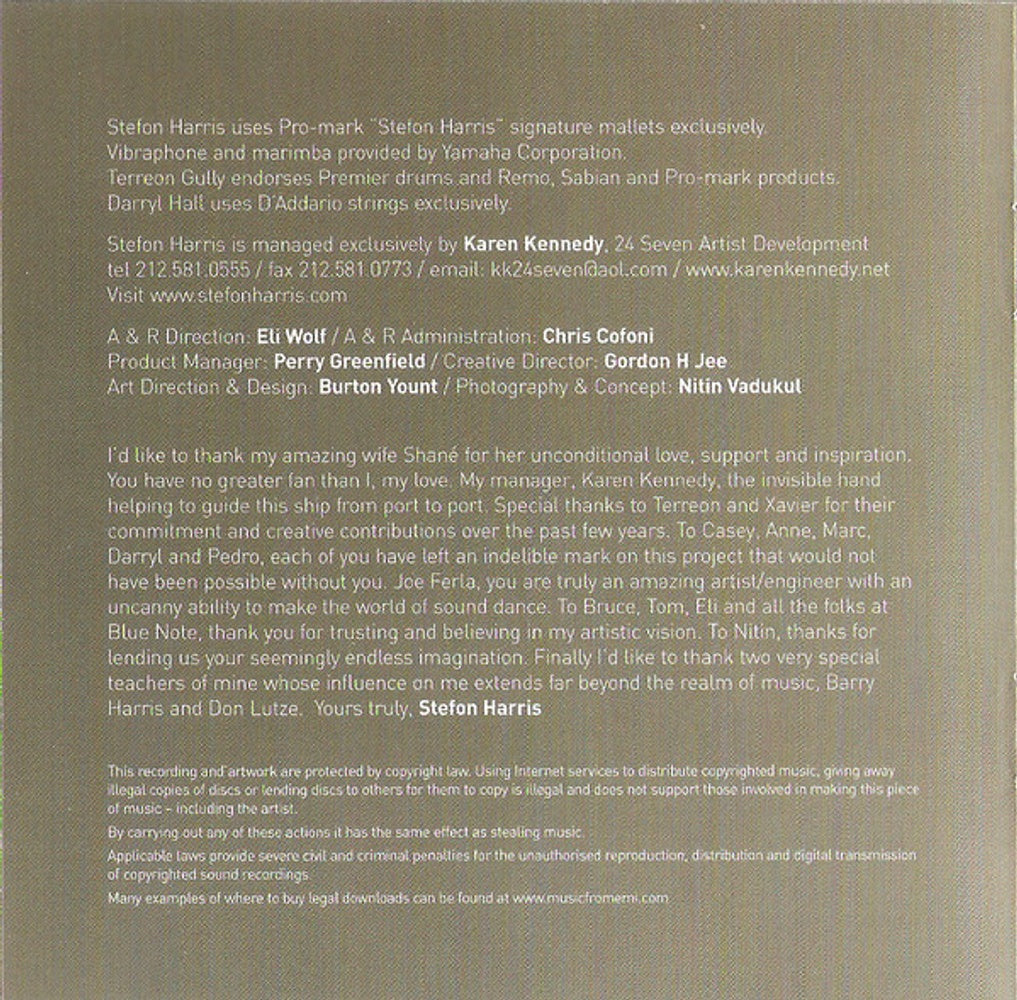 Stefon Harris – Evolution Music CD